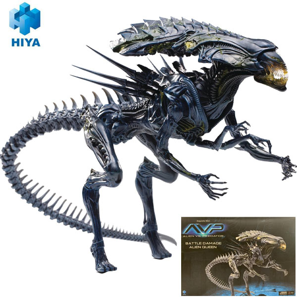Hiya Toys Alien vs Predator Alien Queen Battle Damaged Exclusive